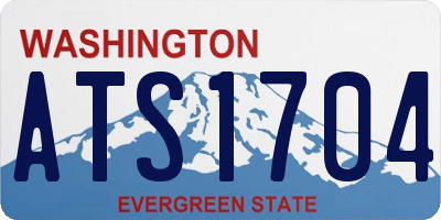 WA license plate ATS1704
