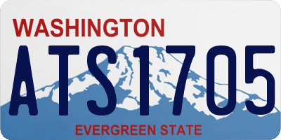 WA license plate ATS1705
