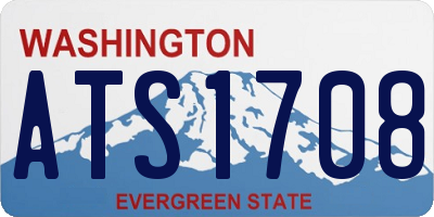 WA license plate ATS1708