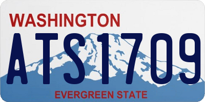 WA license plate ATS1709