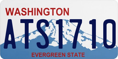 WA license plate ATS1710