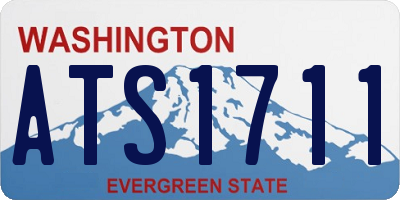 WA license plate ATS1711