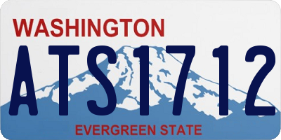 WA license plate ATS1712