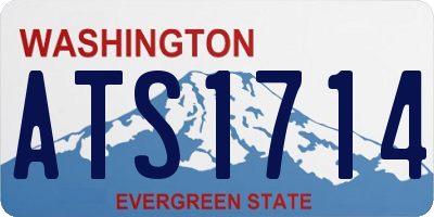 WA license plate ATS1714