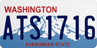 WA license plate ATS1716