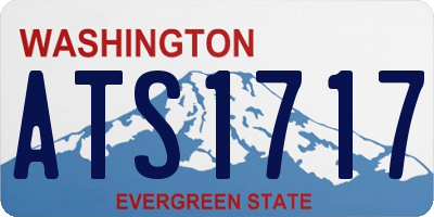 WA license plate ATS1717