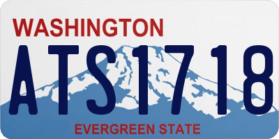 WA license plate ATS1718
