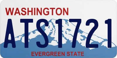WA license plate ATS1721