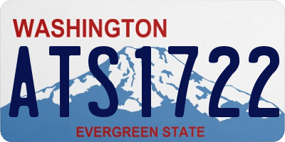 WA license plate ATS1722