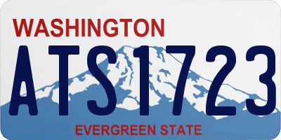 WA license plate ATS1723
