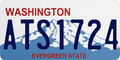 WA license plate ATS1724