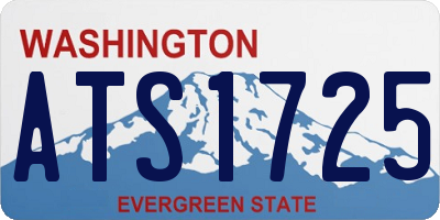 WA license plate ATS1725
