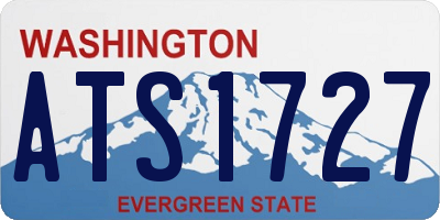 WA license plate ATS1727