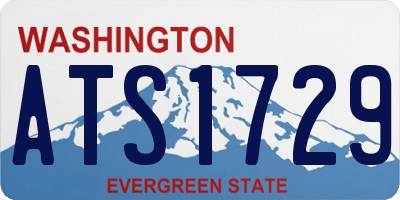 WA license plate ATS1729
