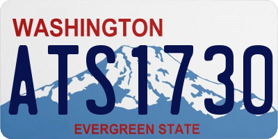 WA license plate ATS1730