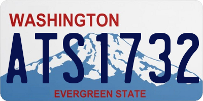 WA license plate ATS1732