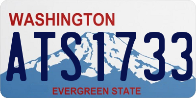 WA license plate ATS1733