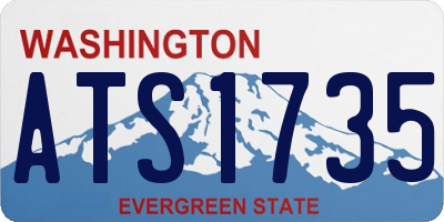 WA license plate ATS1735