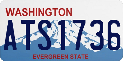 WA license plate ATS1736