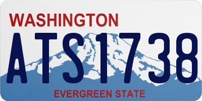 WA license plate ATS1738