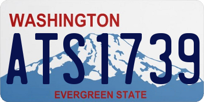 WA license plate ATS1739