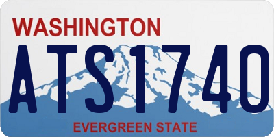 WA license plate ATS1740