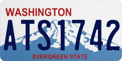 WA license plate ATS1742