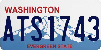 WA license plate ATS1743