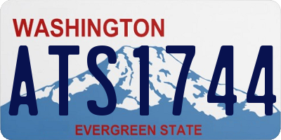 WA license plate ATS1744