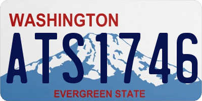 WA license plate ATS1746