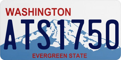 WA license plate ATS1750