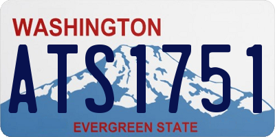 WA license plate ATS1751