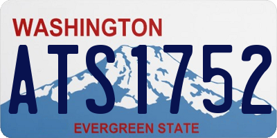WA license plate ATS1752
