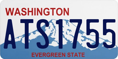 WA license plate ATS1755