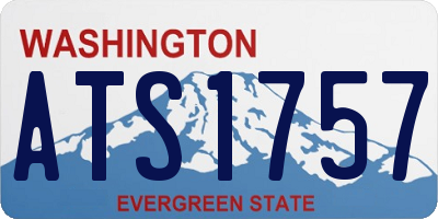 WA license plate ATS1757