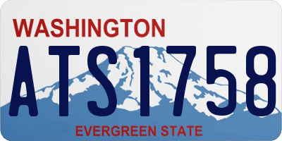 WA license plate ATS1758