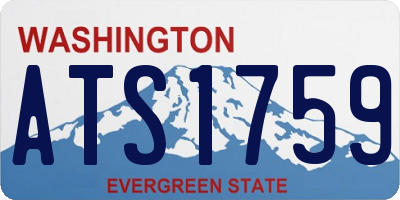 WA license plate ATS1759