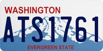WA license plate ATS1761