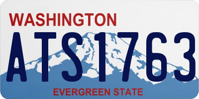 WA license plate ATS1763