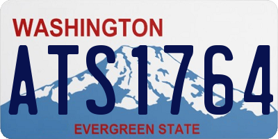 WA license plate ATS1764