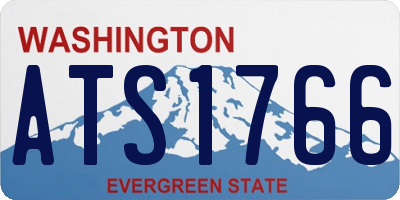 WA license plate ATS1766