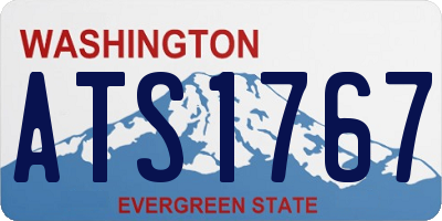 WA license plate ATS1767