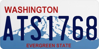 WA license plate ATS1768