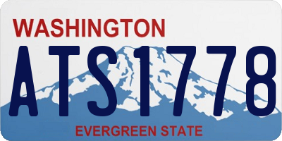 WA license plate ATS1778