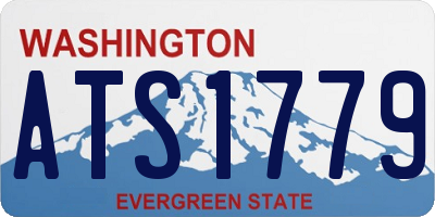 WA license plate ATS1779