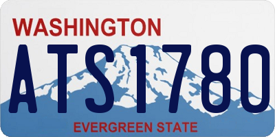 WA license plate ATS1780