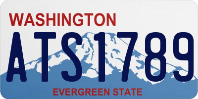 WA license plate ATS1789