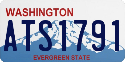 WA license plate ATS1791