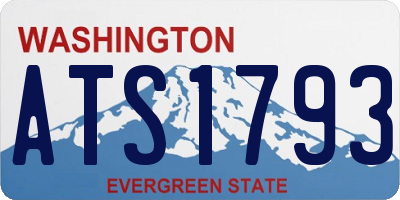 WA license plate ATS1793