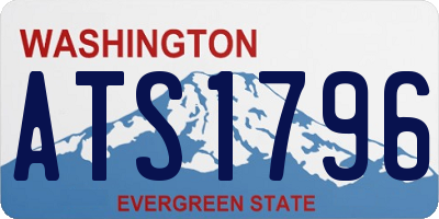 WA license plate ATS1796